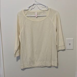 Casual Wear Fun Back 3/4 Sleeve Top